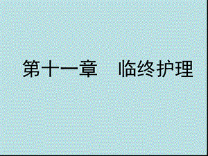 养老院老人临终护理.ppt