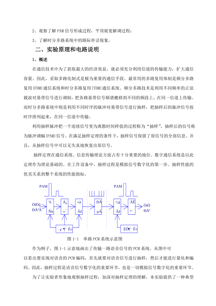 实验指导 通信原理 通信原理实验指导.doc_第2页