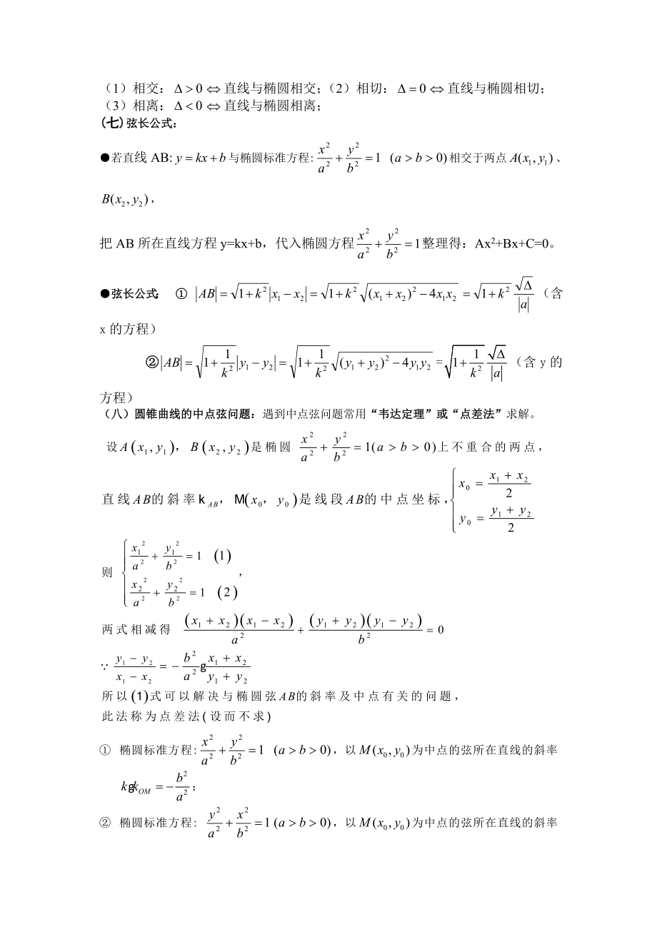 椭圆标准方程及其性质知识点大全.doc_第3页