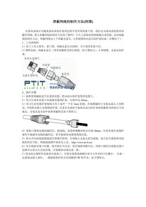 屏蔽网线的制作方法(附图).doc