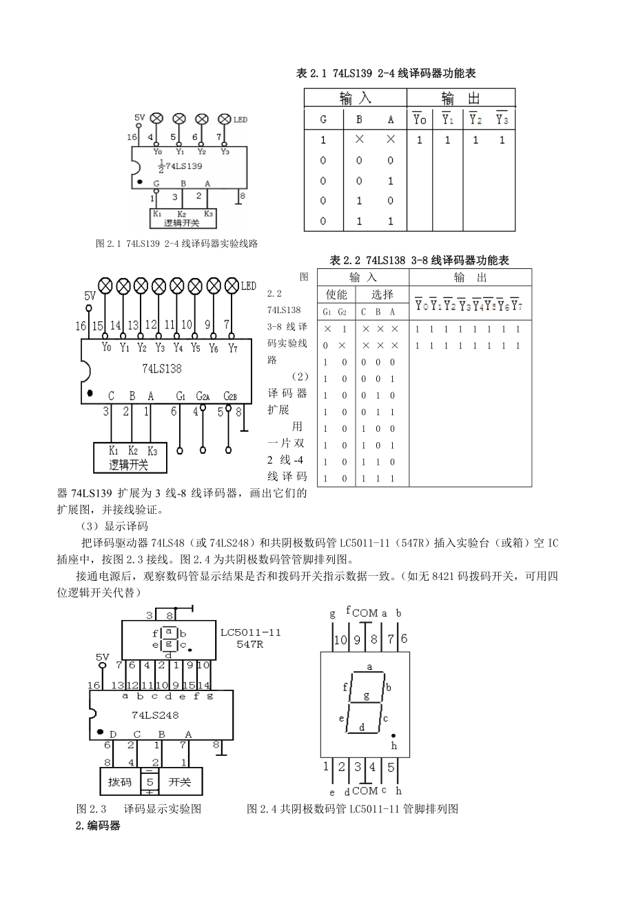 部分数电译码器和编码器指导书.doc_第2页