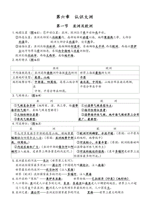 湘教版七年级地理下册知识点汇总.doc