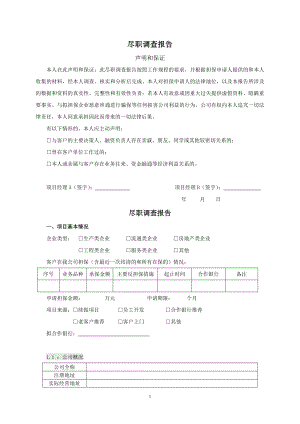 担保公司尽职调查报告.doc