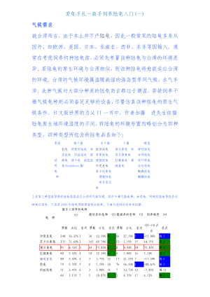 爱龟手札—新手饲养陆龟入门.doc