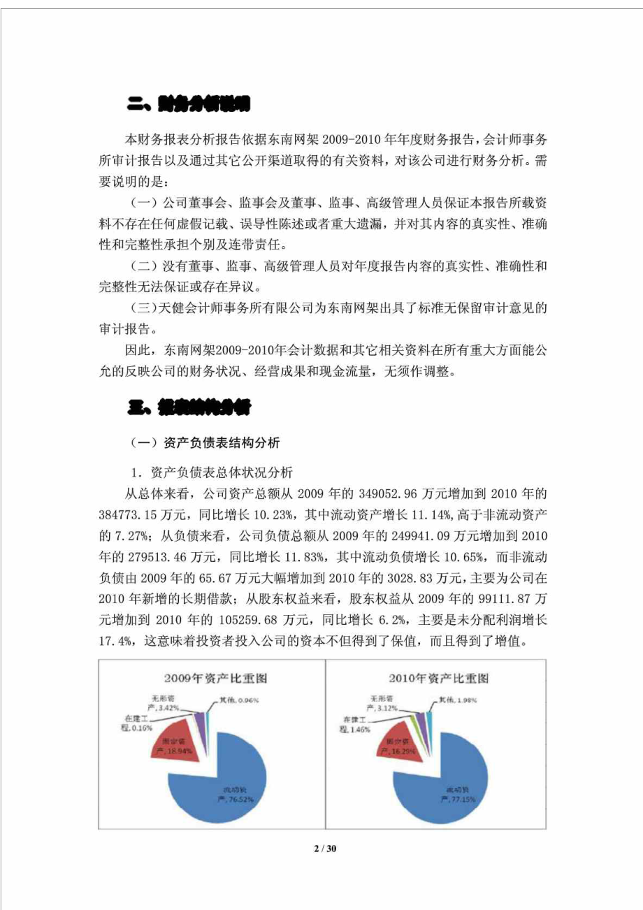 上市公司东南网架财务报表分析报告.doc_第2页