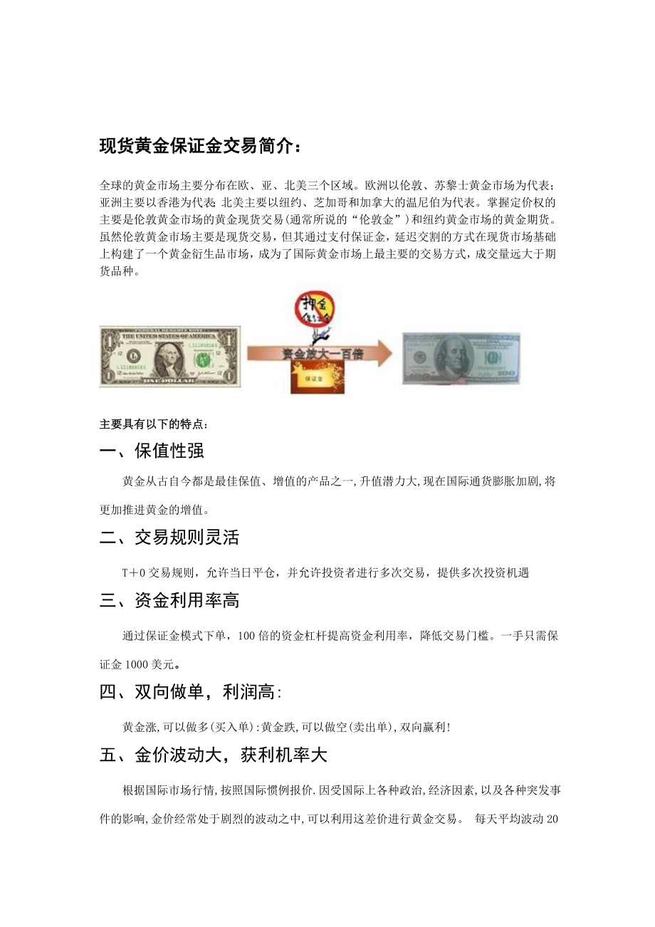 现货黄金投资计划书完整版.doc_第2页