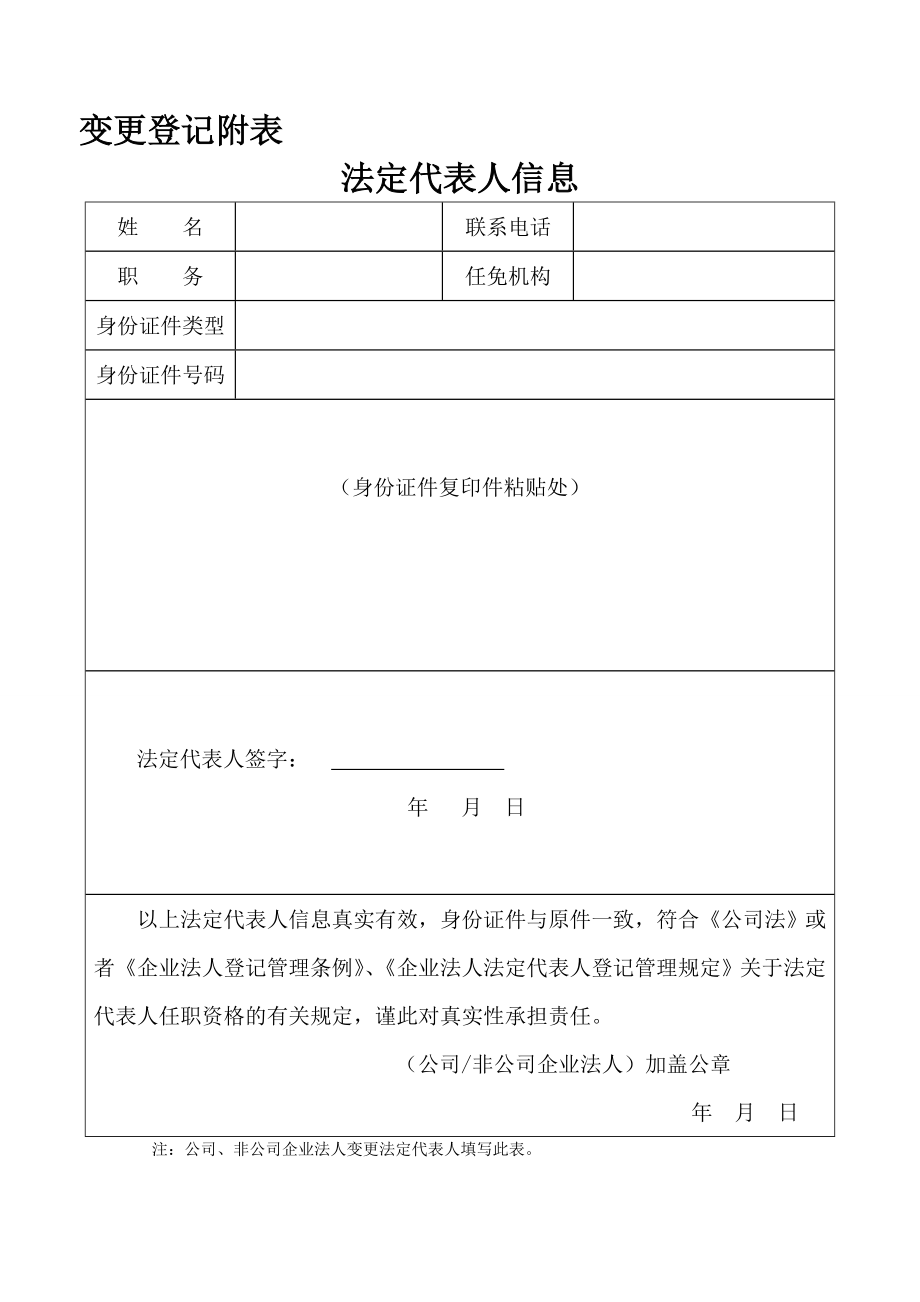 工商局专用法人股东变更及股权转让资料.doc_第3页