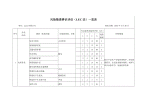 11风险隐患辨识评估一览表.doc