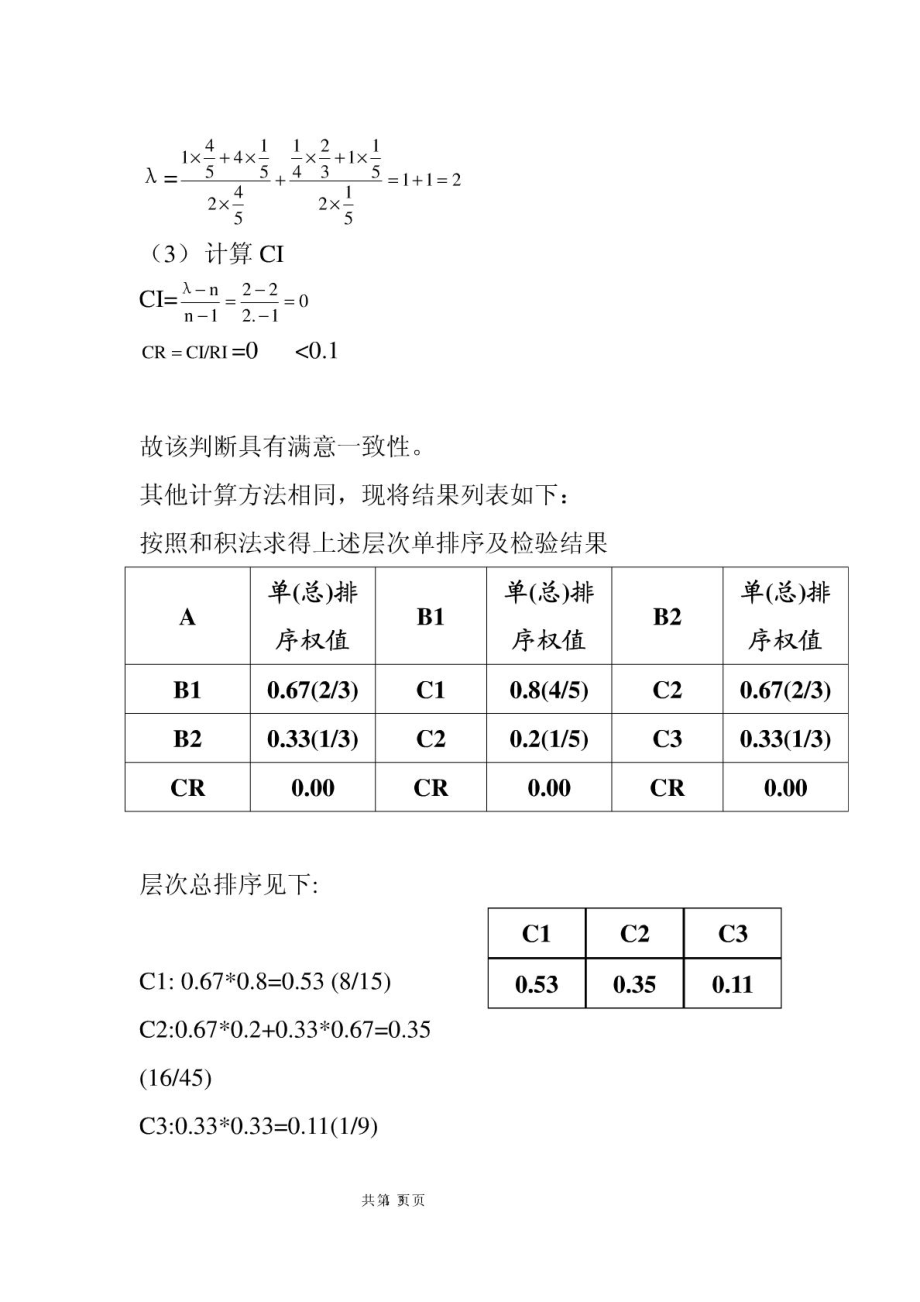 信息分析与预测 层次分析法实例.doc_第3页