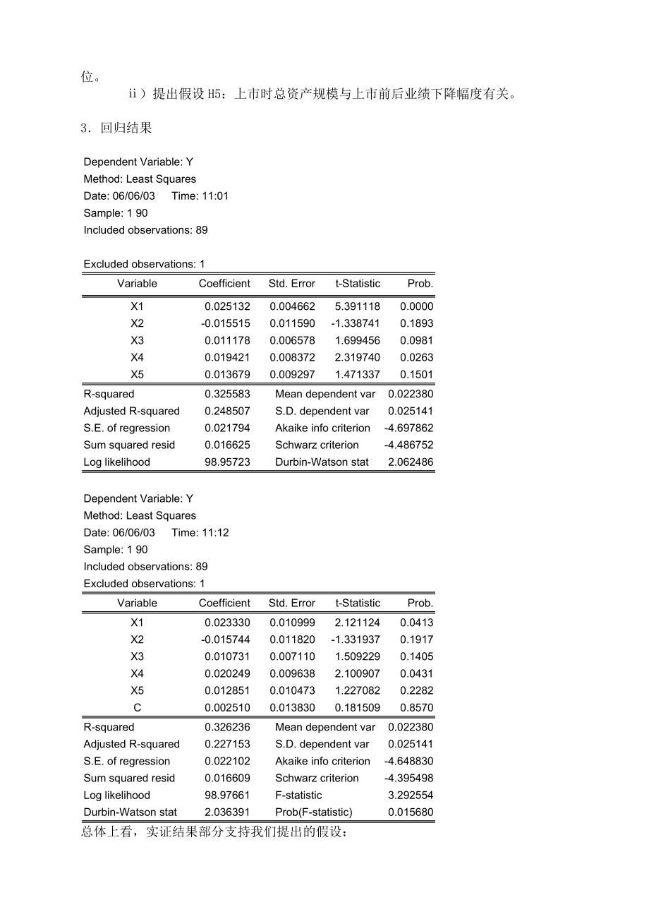 沪市公司IPO的绩效分析.doc_第3页