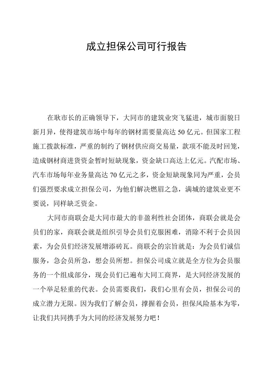 成立担保公司可行报告.doc_第1页