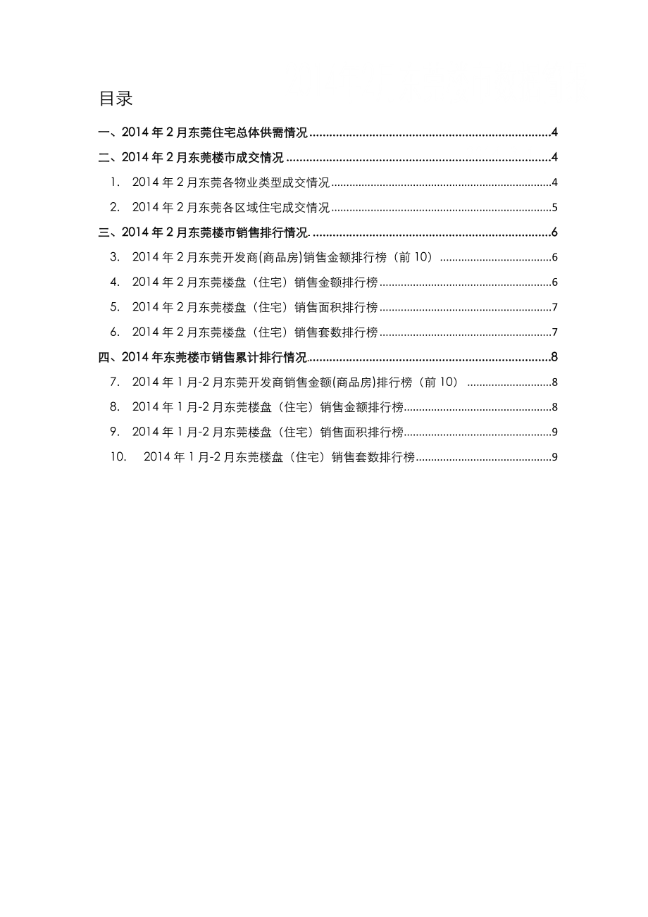 2月东莞楼市数据简报.doc_第1页