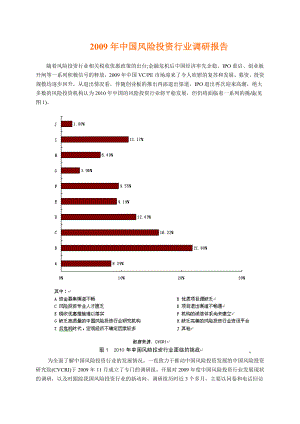 中国风险投资行业调研报告+研究院.doc