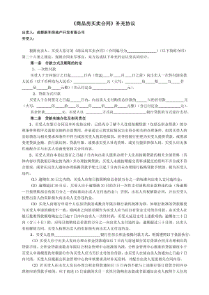 商品房买卖合同补充协议.doc