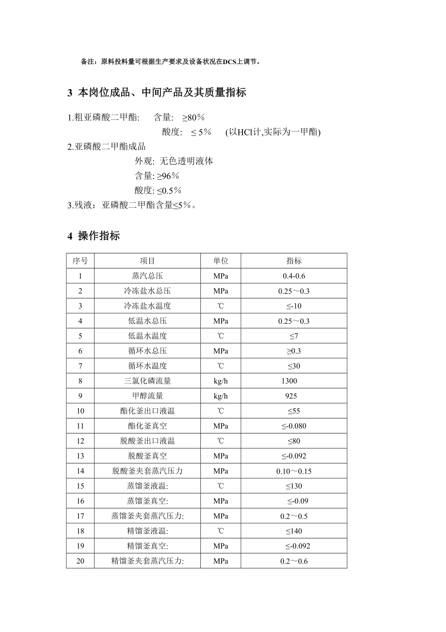 亚磷酸二甲酯岗位操作法.doc_第2页