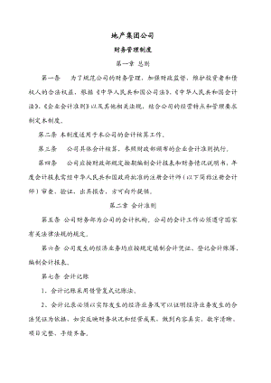 房地产开发集团公司财务管理制度完整版.docx