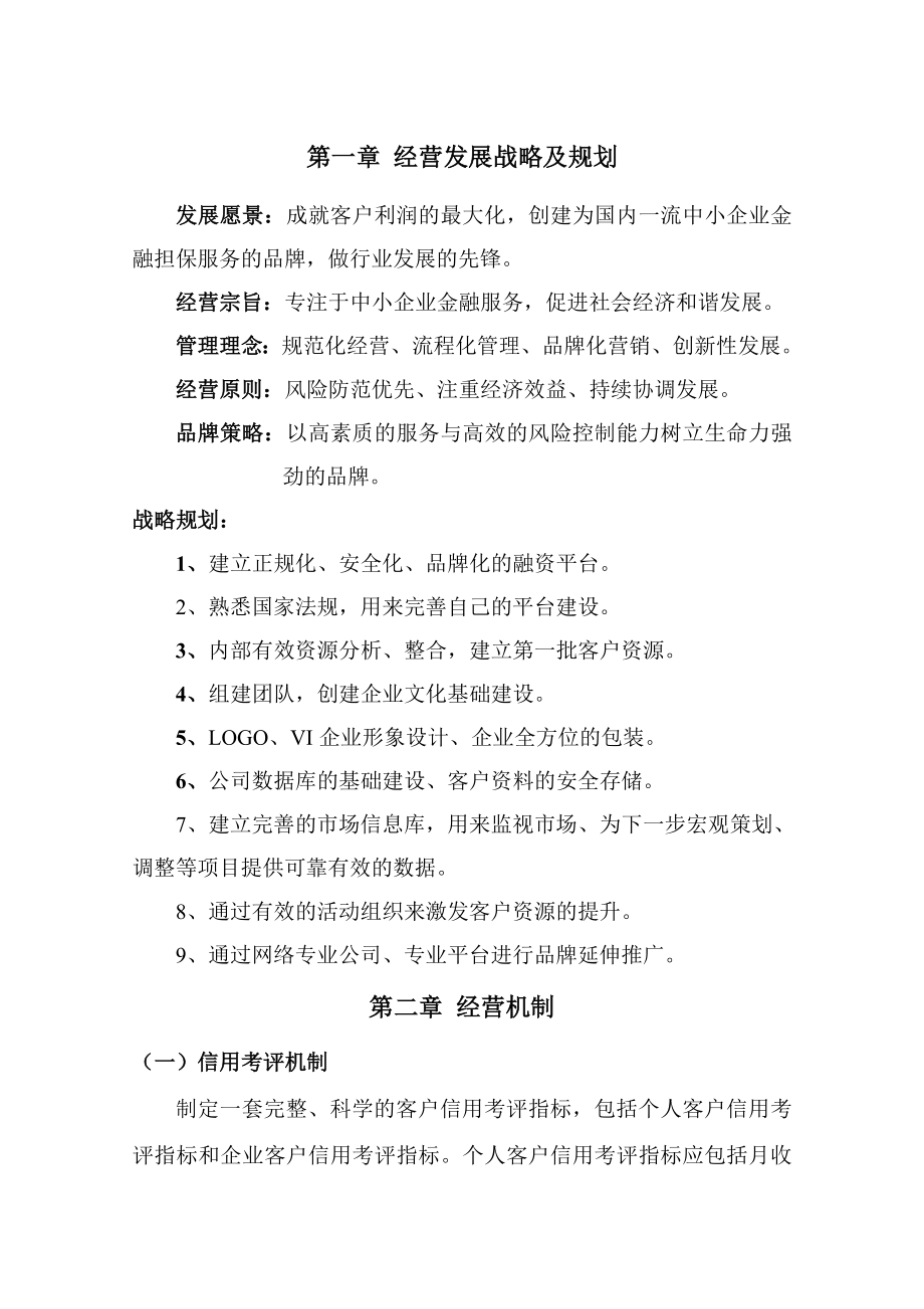 融资担保有限公司经营发展战略及规划.doc_第2页