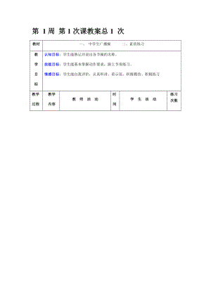 初中八年级体育教案(全套共36课).docx