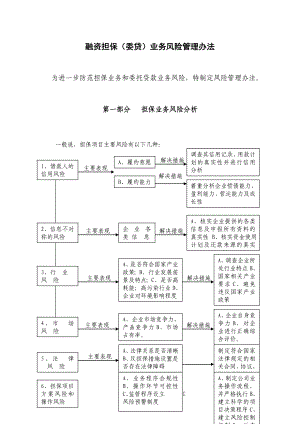 融资担保（委贷）业务风险管理办法.doc