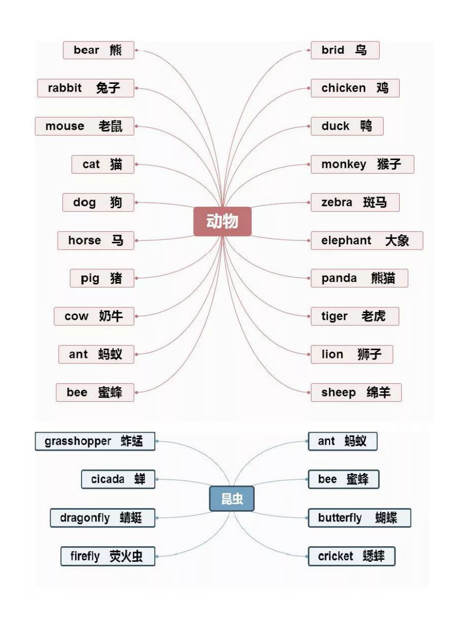 小学英语知识点汇总重点知识思维导图汇总.doc_第1页