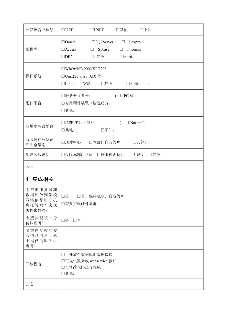 应用系统基本状况及需求调查表.doc_第3页