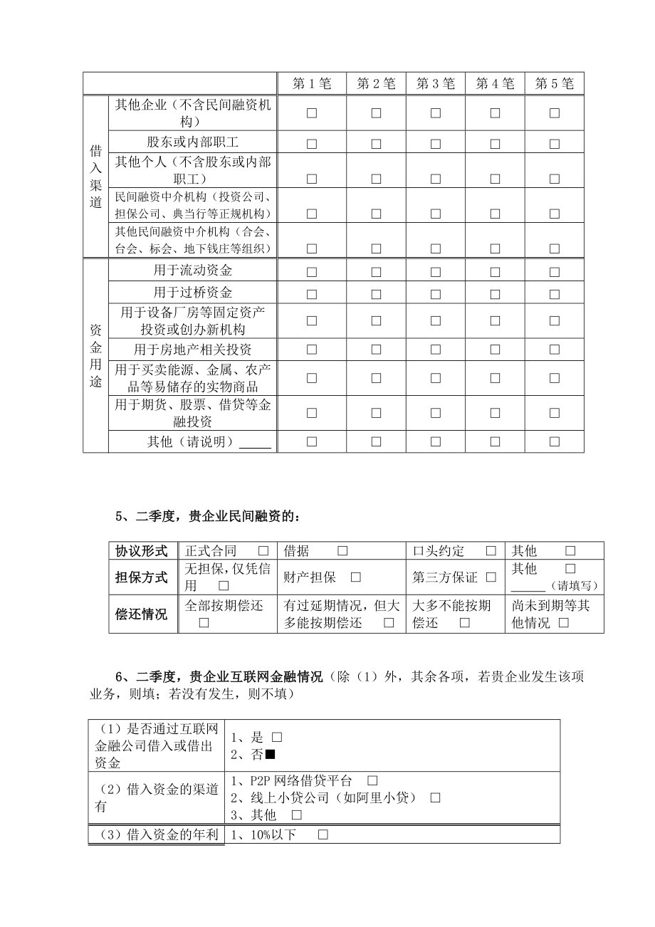 银行企业民间融资状况调查问卷.doc_第3页