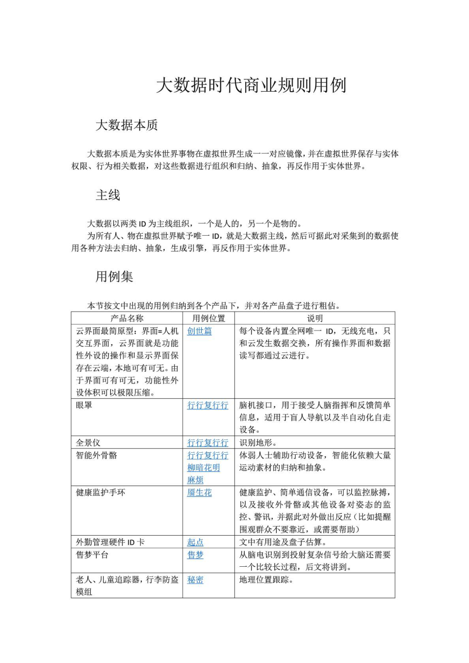 大数据时代商业规则用例集(含番外).doc_第1页