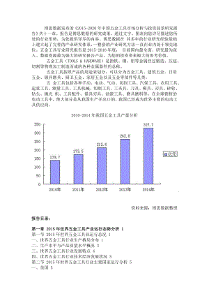 中国五金工具市场分析与投资前景研究报告.doc