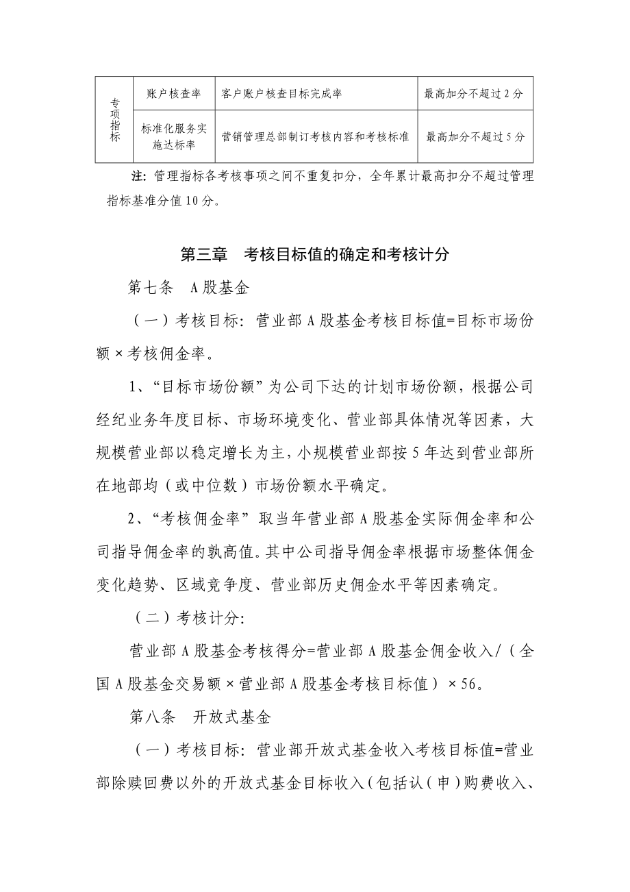 证券公司营业部经营管理业绩考核办法.doc_第3页