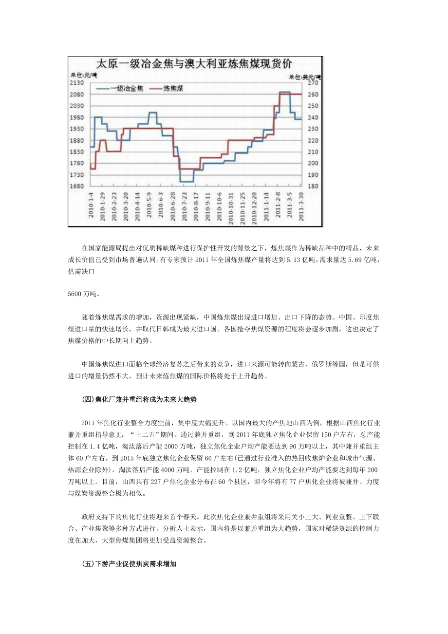 焦炭现货市场价格行情分析与展望(含图).doc_第3页