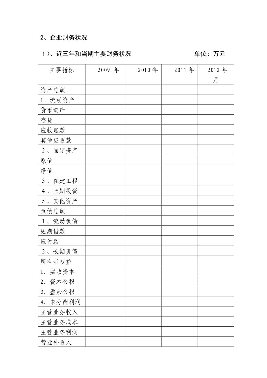 文化产业投资担保有限公司担保项目申报书.doc_第3页