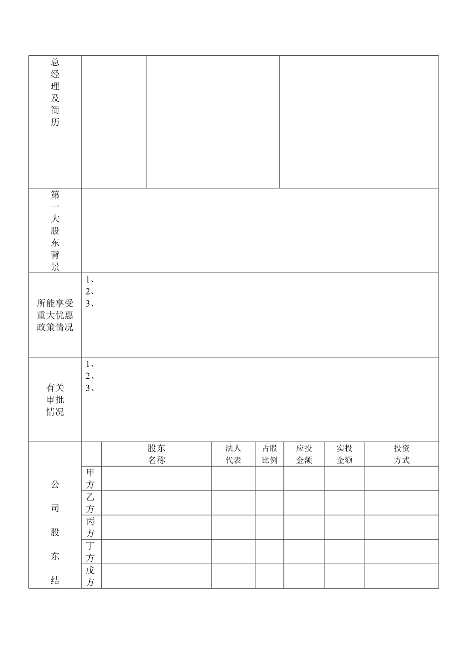 可研报告风险投资尽职调查表.doc_第3页