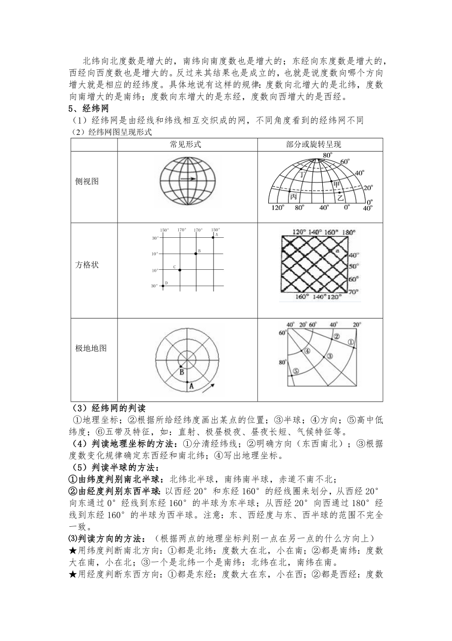 地理专题复习《经纬网的判读》解析.doc_第3页