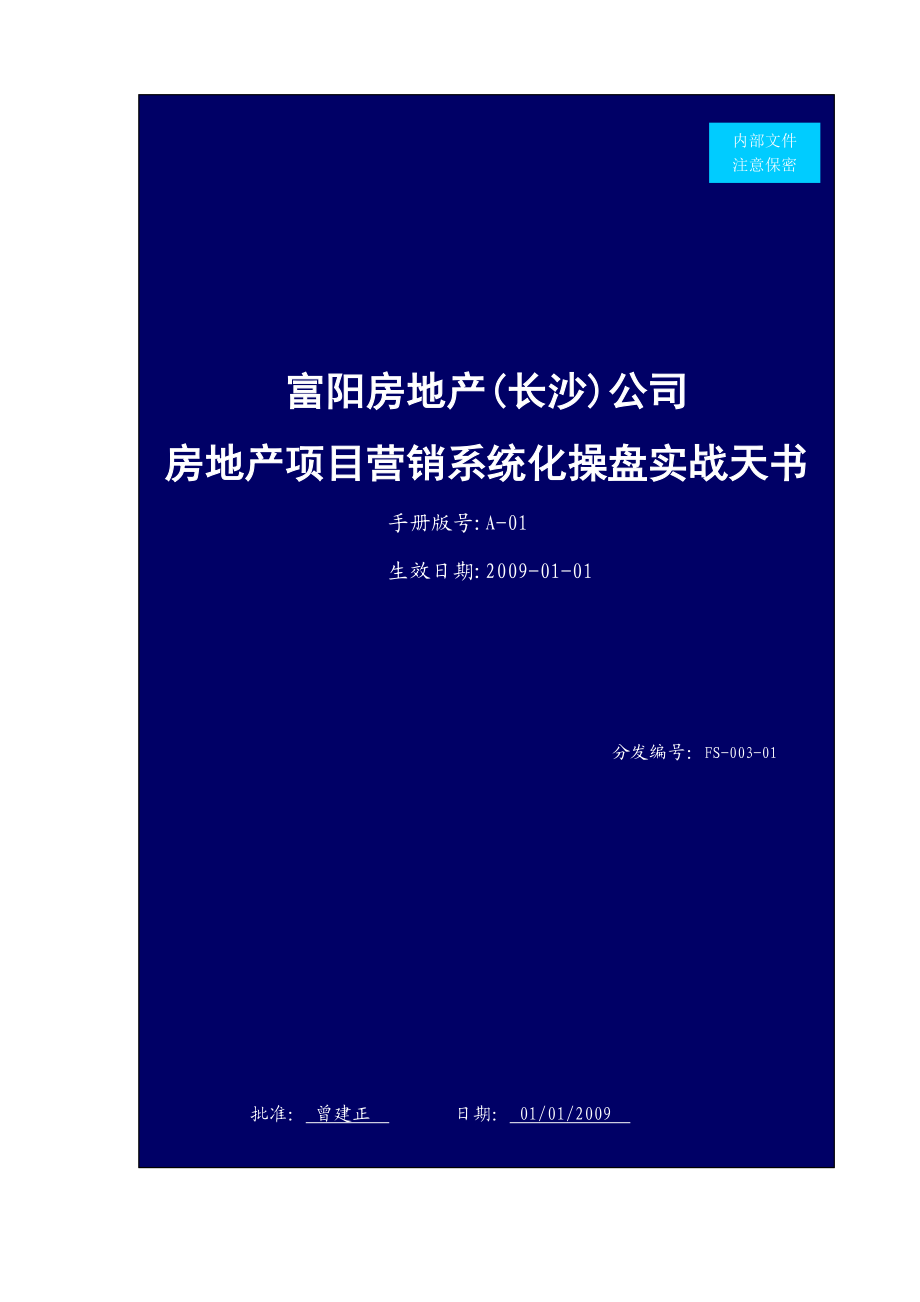 房地产项目营销系统化操盘实战天书(A01).doc_第1页