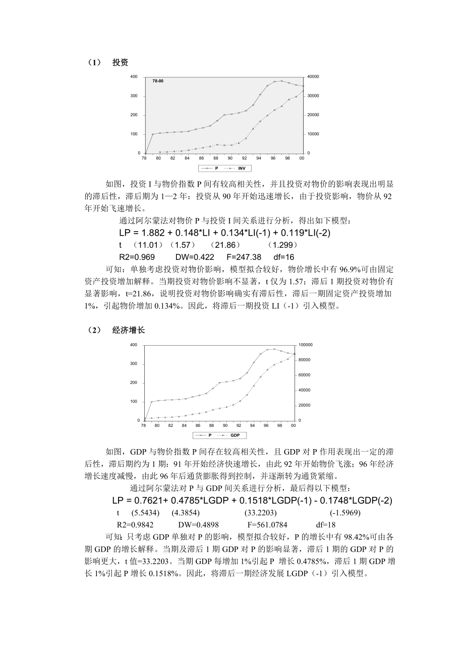 需求推动角度考虑通货膨胀成因的实证分析.doc_第2页