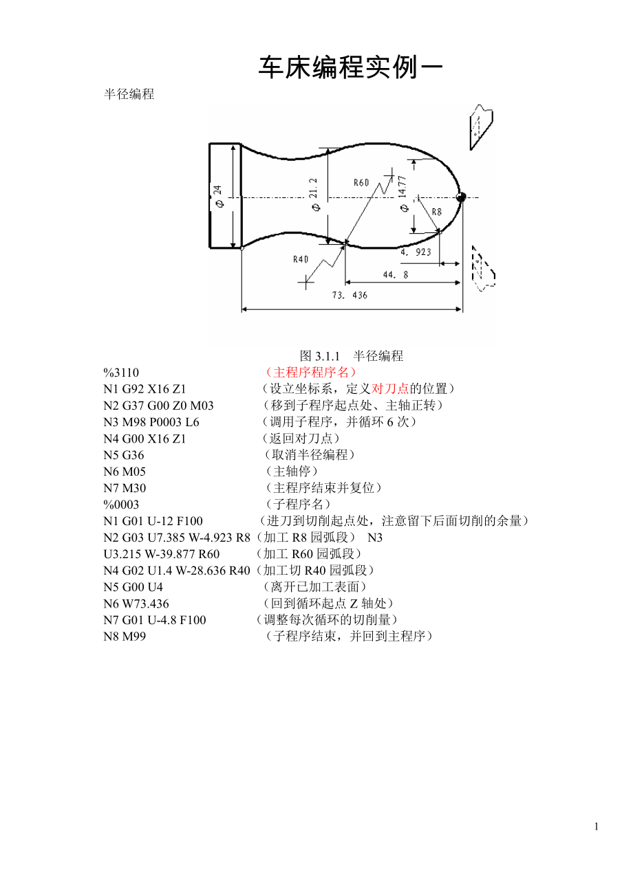 数控车床编程实例详解(30个例子)汇总.doc_第1页