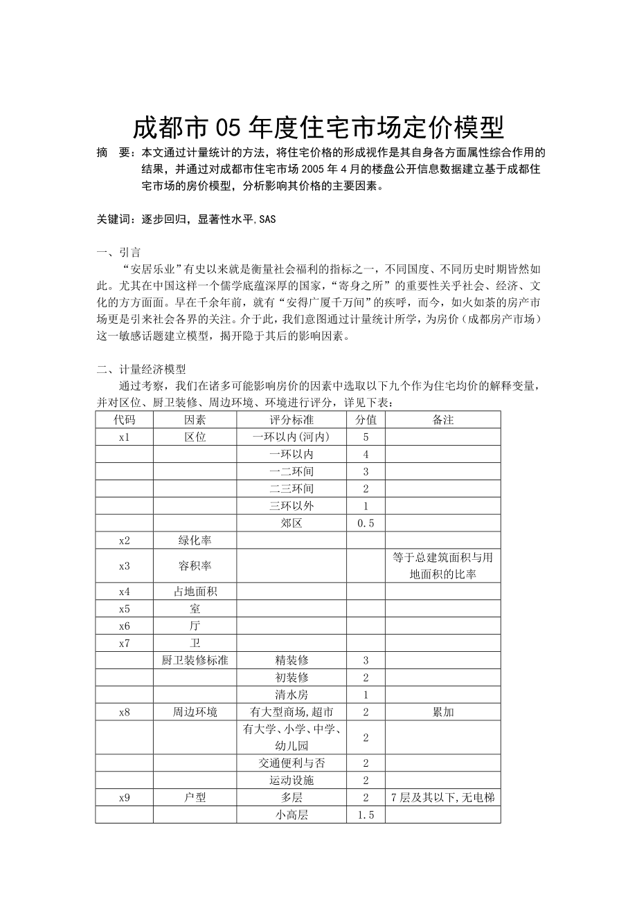 成都市05住宅市场定价模型.doc_第1页