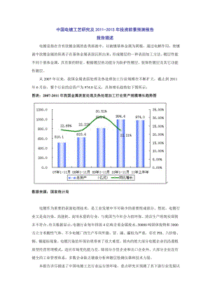 中国电镀工艺研究及投资前景预测报告.doc