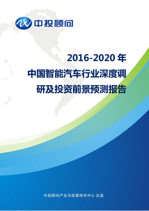 2020中国智能汽车行业深度调研及投资前景预测报告.doc