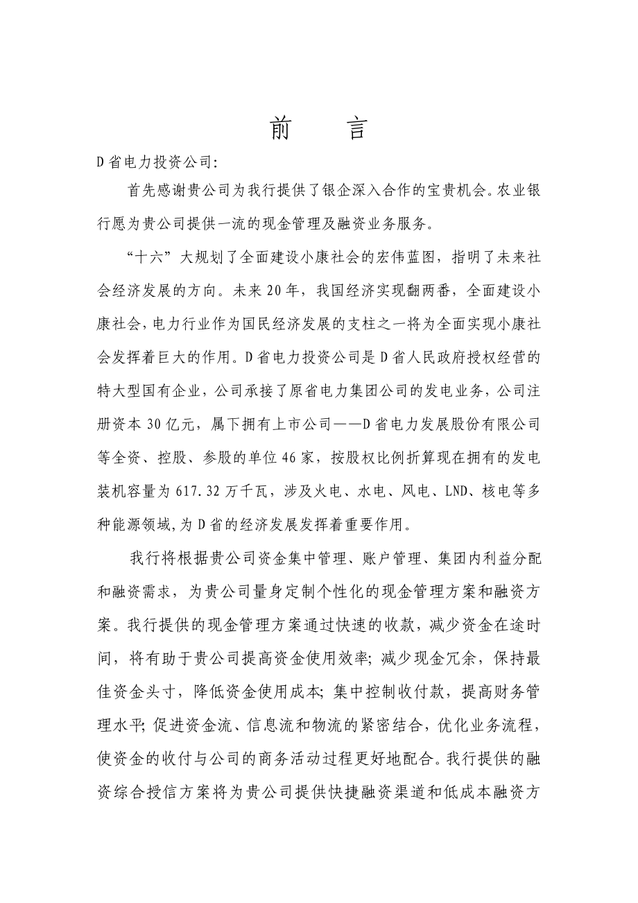 D 省电力投资公司现金管理及融资服务方案.doc_第2页