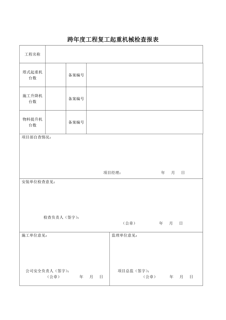 [建筑]跨工程复工申报表.doc_第3页