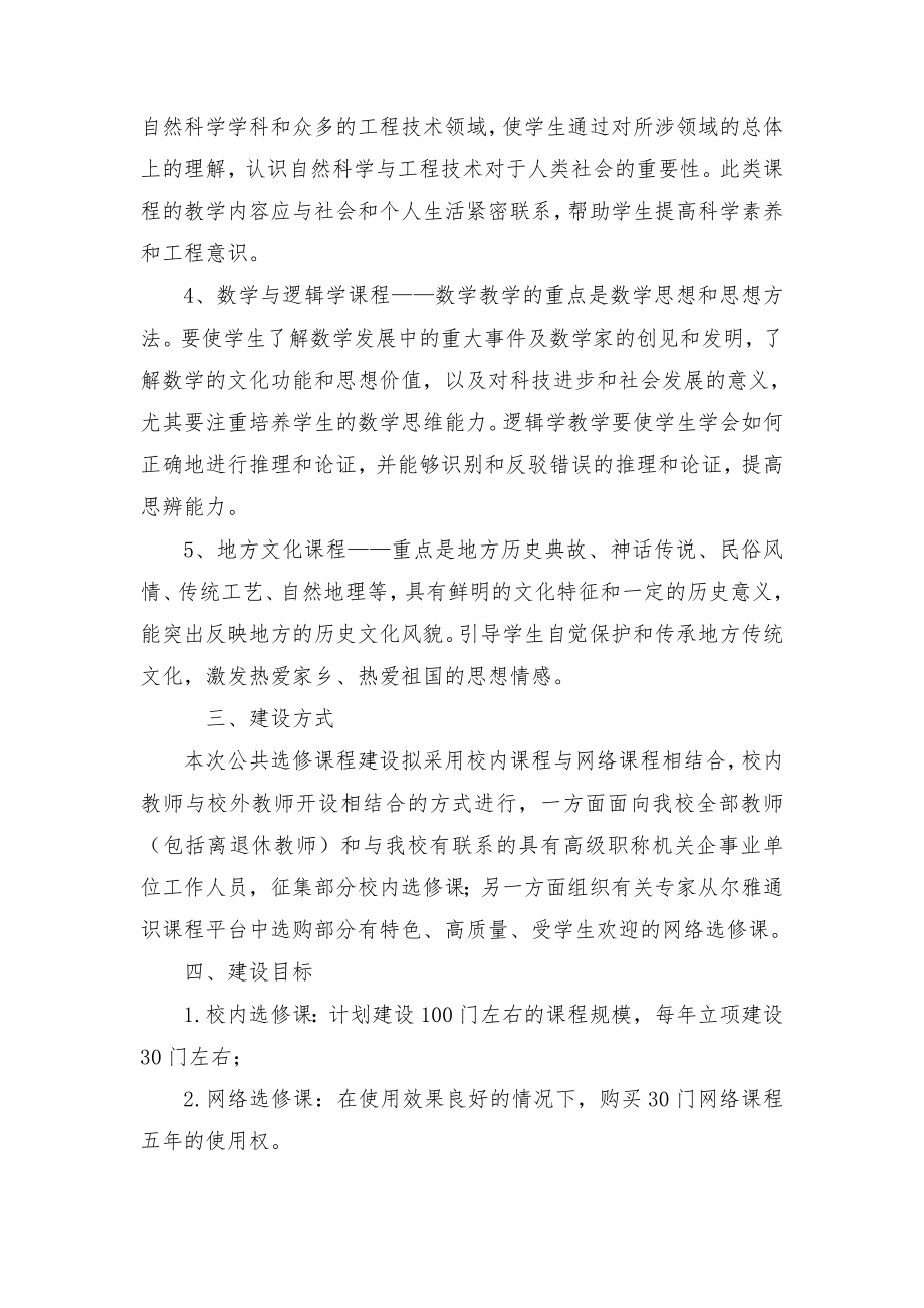 5894659256鲁东大学公共选修课建设方案鲁东大学教务信息网.doc_第2页