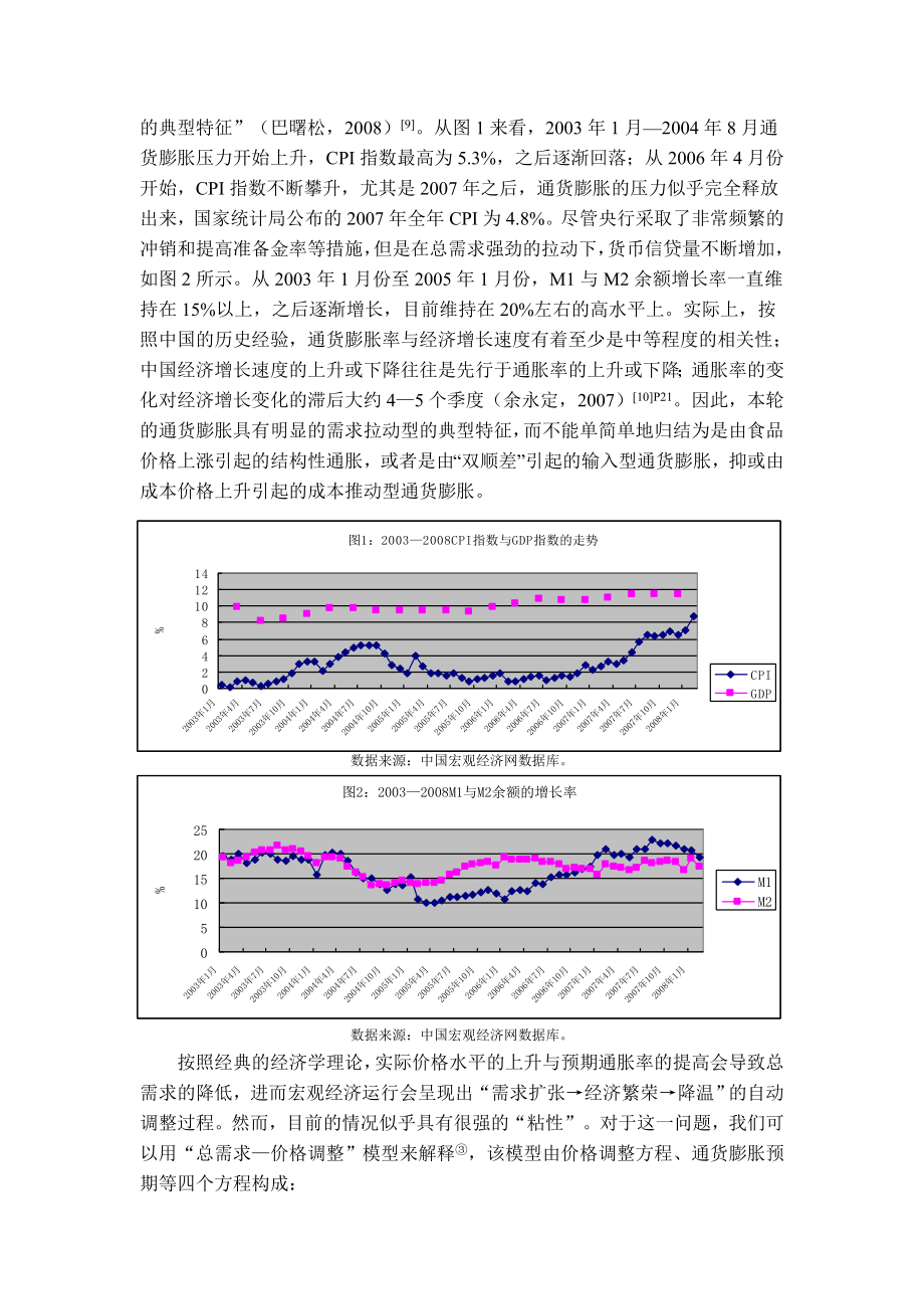 论文（设计）需求冲击与通货膨胀——基于中国的经验研究36211.doc_第3页