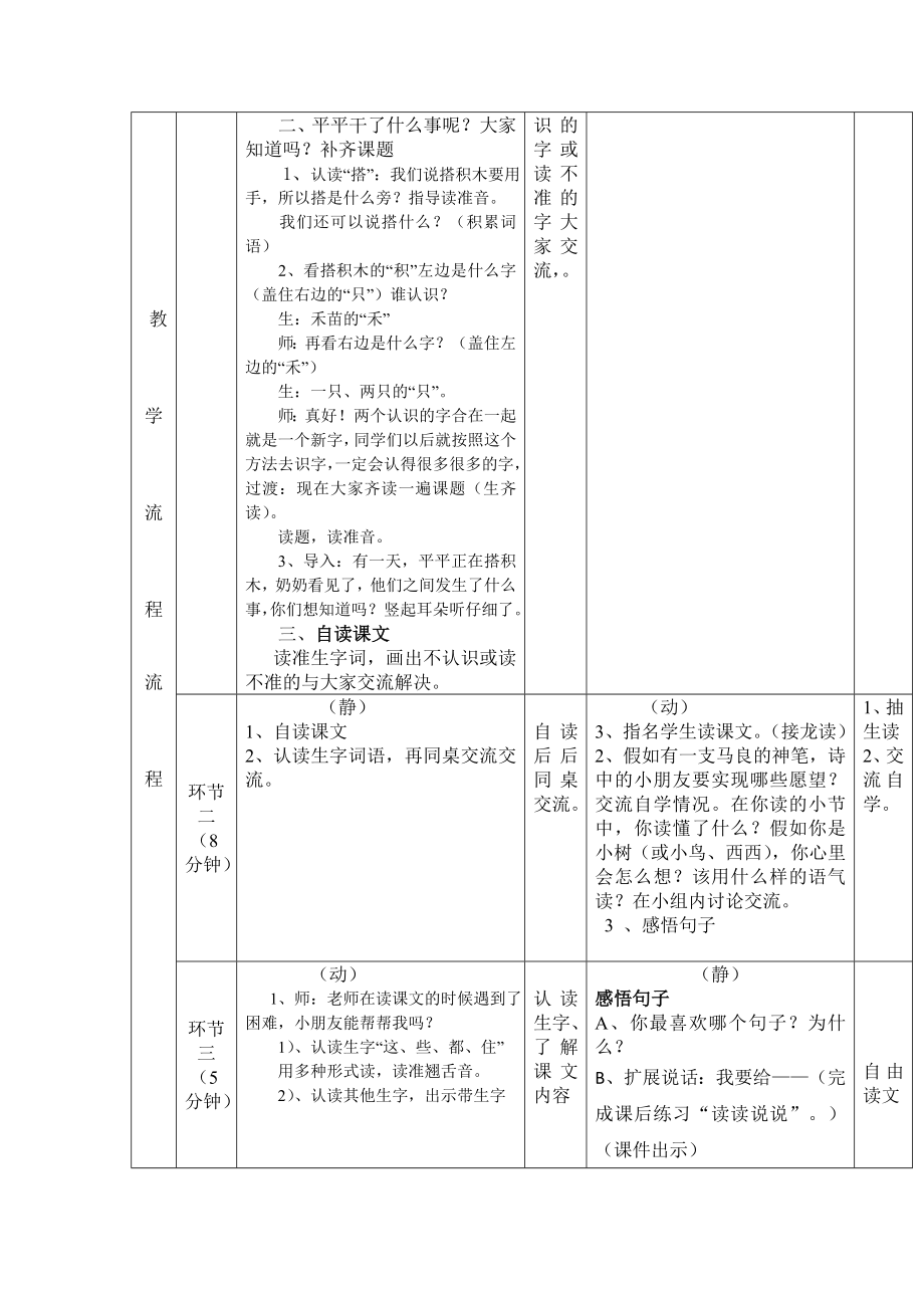 一二年级复式班语文教学设计新部编版.doc_第3页