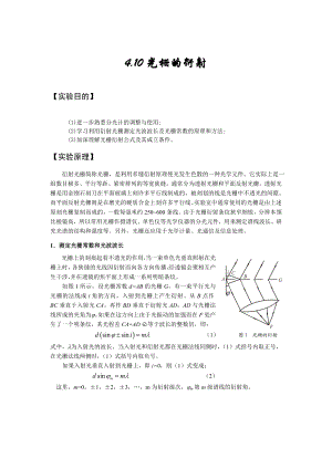 光栅衍射实验报告（完整版） .doc