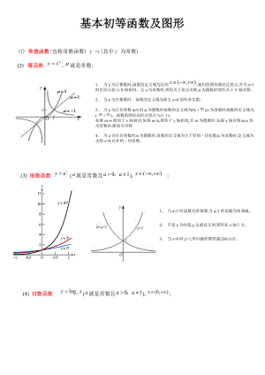 6类基本初等函数以及三角函数考研数学基础.doc