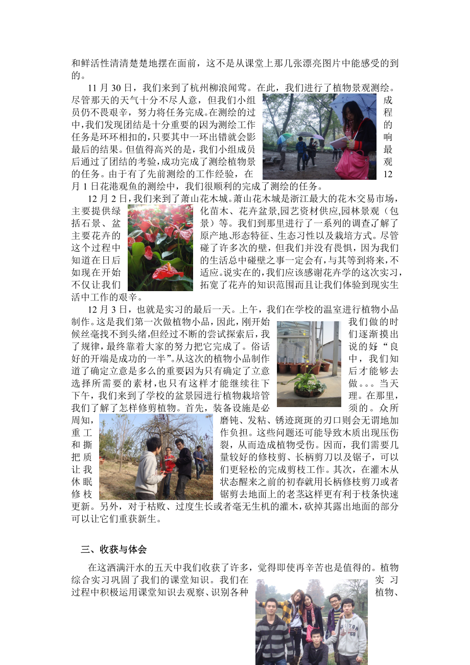 植物学综合实习报告.doc_第2页