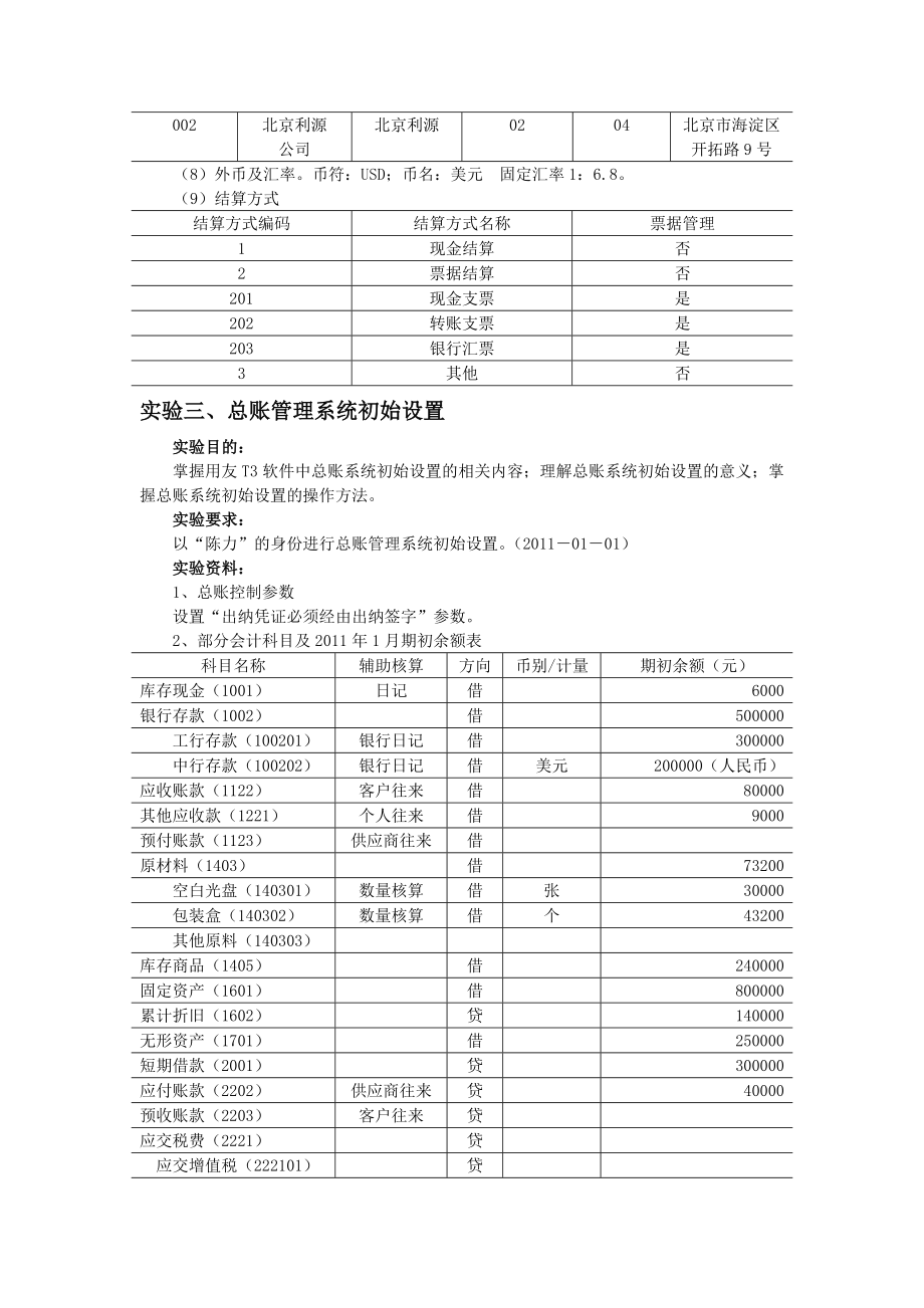 电算化用友T3实操教学材料.doc_第3页