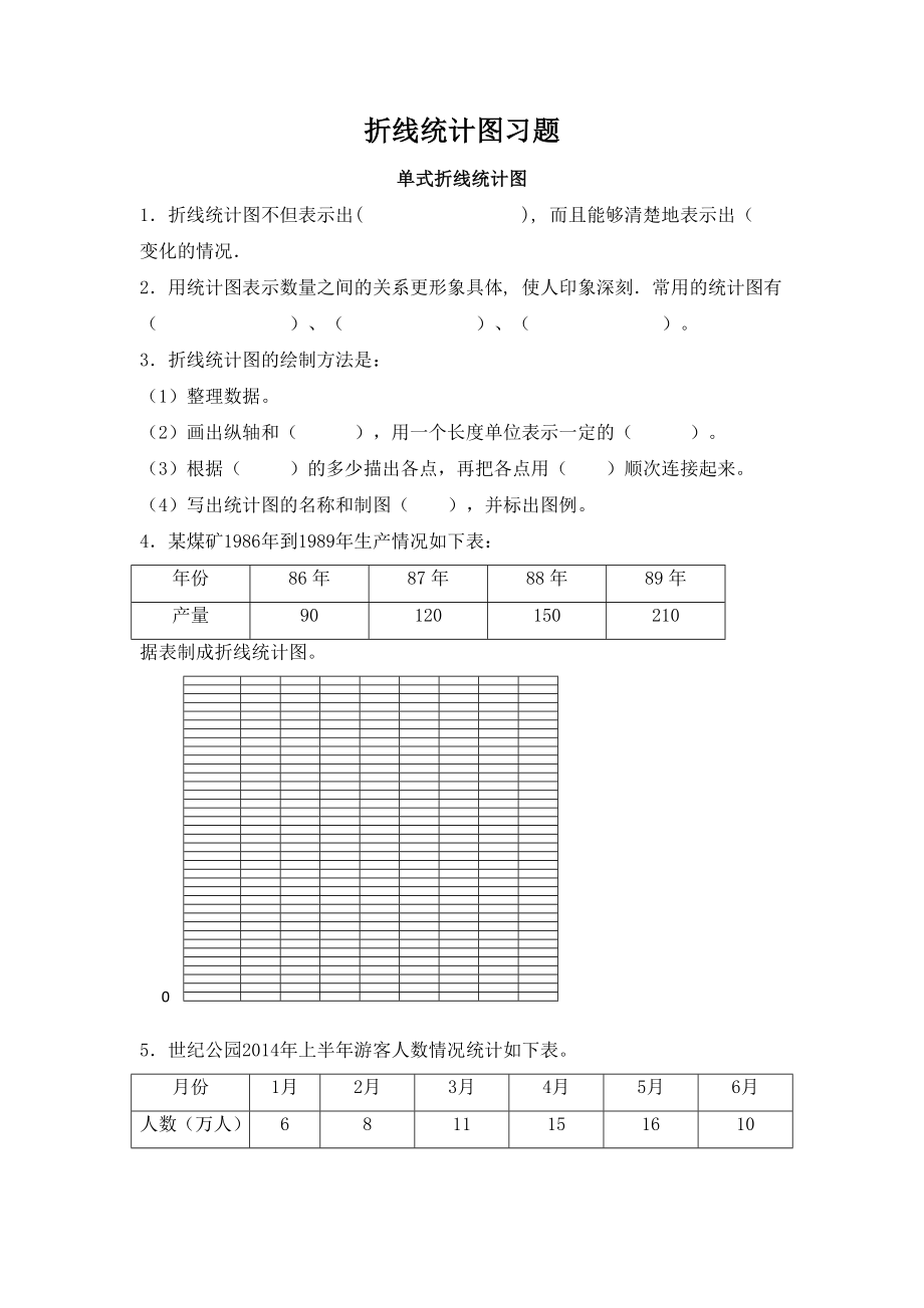 《折线统计图》习题83063精编版.doc_第1页