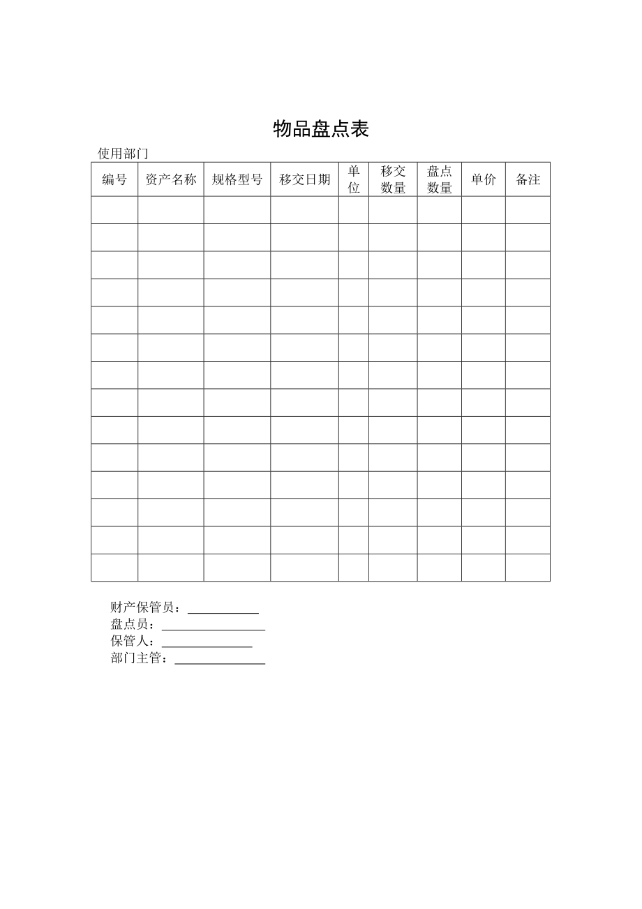 (财务管理表格)财务部规定表格格式.doc_第1页